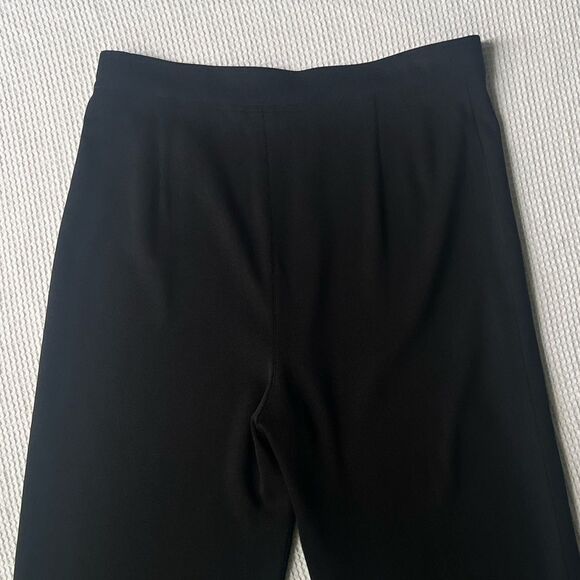 Misook Women's High Rise Knit Straight Leg Black Wrinkle Free Pants sz L - Picture 9 of 9
